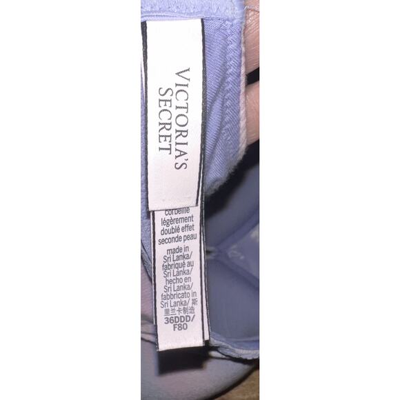 VICTORIAS SECRET T-Shirt Lightly Lined Demi Bra 36DDD Underwire Pink/Purple - Picture 6 of 7